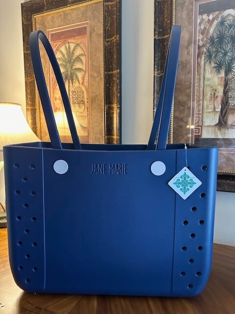 NWT Jane Marie Ocean Blue Tote (Bogg Bag) Multi-Purpose Bag
