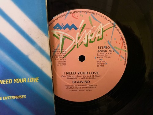 SEAWIND What Cha Doin' 1980 UK 12 INCH A&M AMSX 7575 super tight funk dance tune - Picture 4 of 4