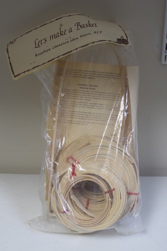 Let’s Make A Basket ~ Wine Basket Kit By ACP Vintage New Old Stock - Picture 2 of 2