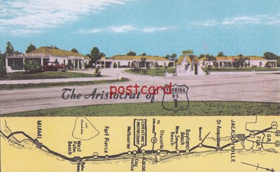 c1950's CHRISTINE'S MOTOR COURT Cocoa FL Harry Warren own, motel, The Aristocrat