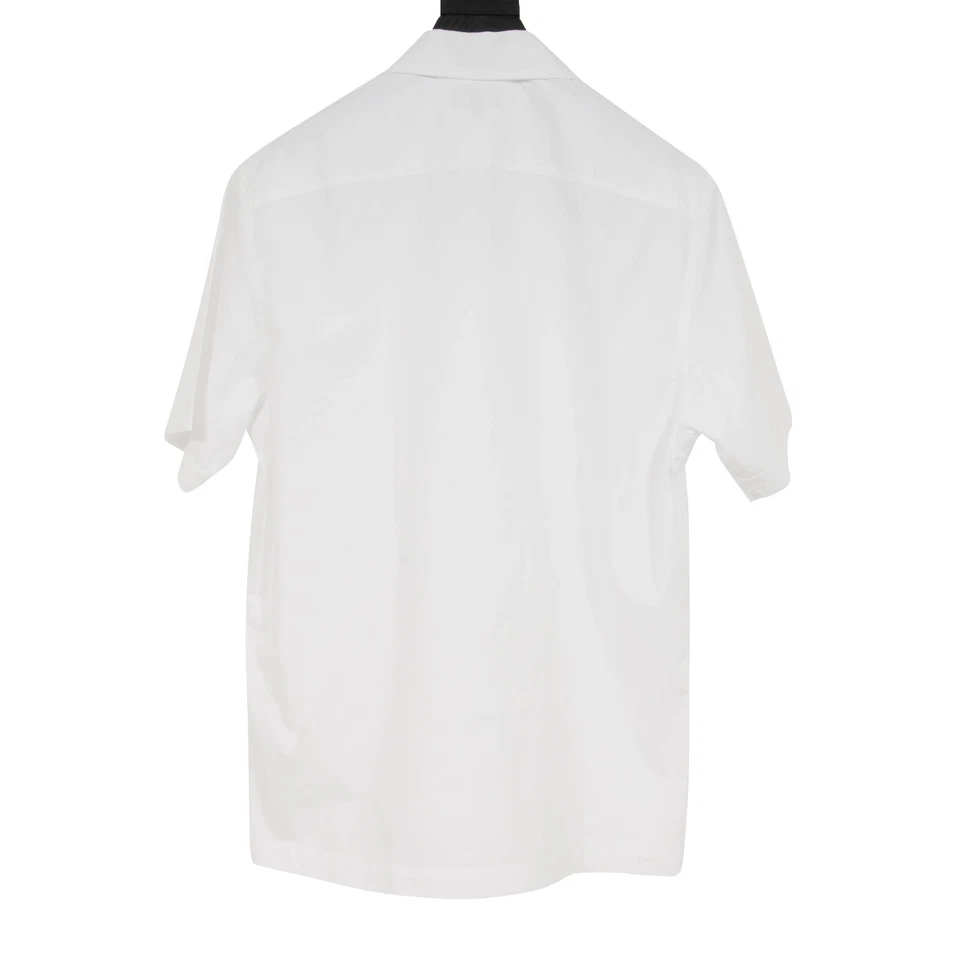 Fendi Mens Button Down Bowling Sz 39 Medium White Embroiderd Floral Camp Collar - Image 2 of 4