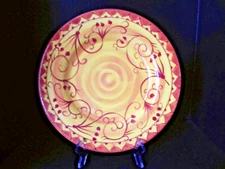 Pier 1 KARISTAN Individual Dinner Plates 11.25" Earthenware Hand Painted (B23)