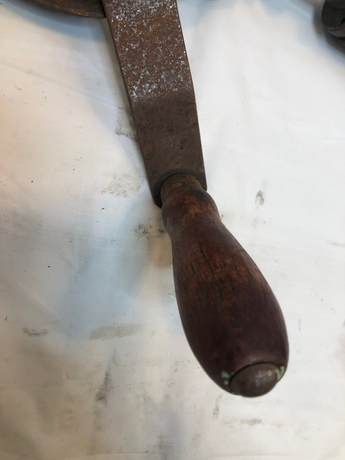 Vintage Antique Hand Crank Egg BeaterStyle Drill 17"