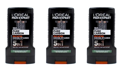 L'oreal Men Expert Pure Carbon Duschgel , 3x250ml EAN3600524036638