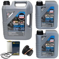 MotoröL Set 4600 5W-30 Liqui Moly 7 Liter + ÖLfilter + Schraube FüR Audi Q7 3.0