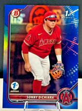 2022 Bowman Chrome Draft Sonny Dichiara Blue /150 1st Los Angeles Angels