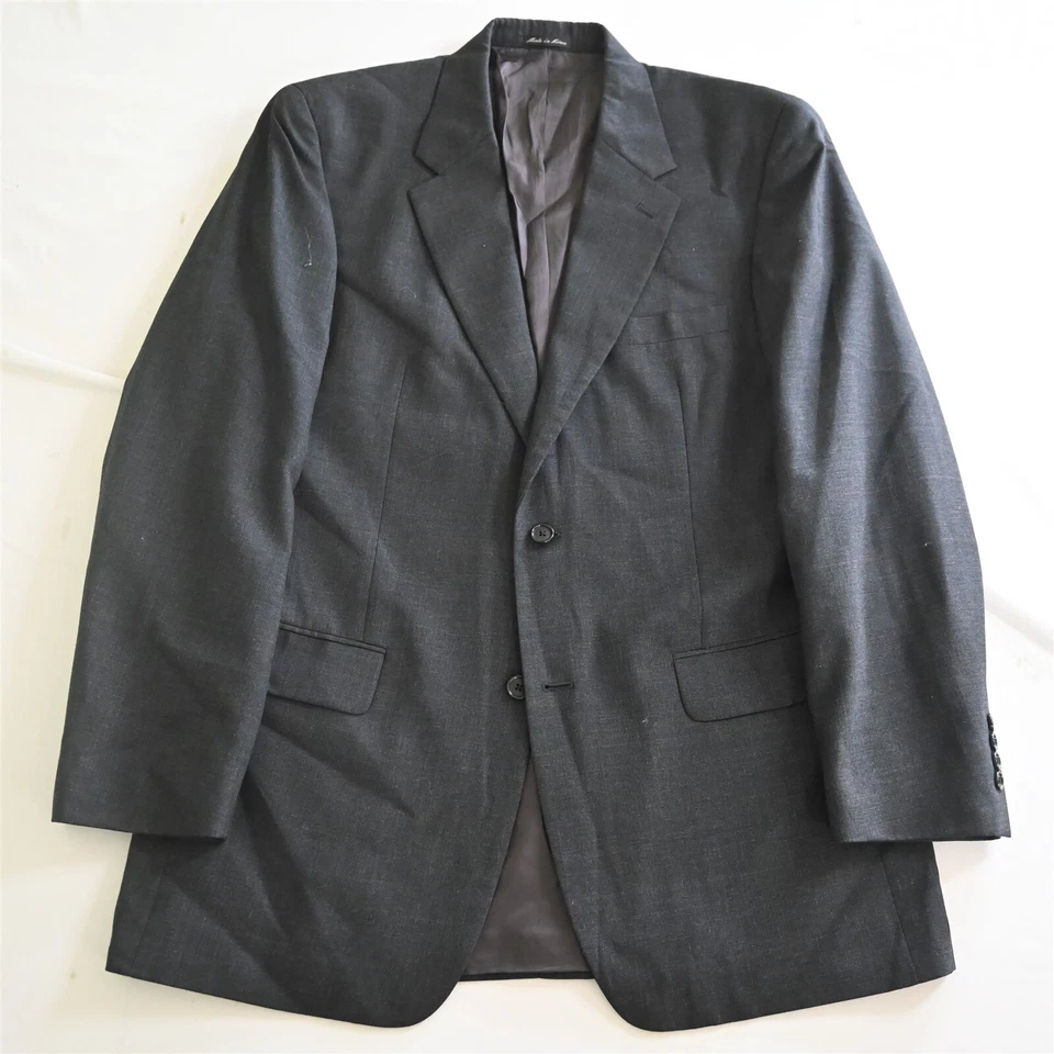 Club Room 42L 36x30 Gris Glenn Check Lana Hombres Chaqueta Pantalones Traje Foto 2 de 4