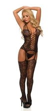 Très Sexy Bodystocking Women's Lingerie Bodysuit Velvet Kitten