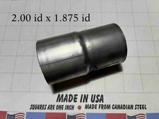2 id x 1.875 id Exhaust Pipe to Pipe Coupling Connector Adapter Made in the USA