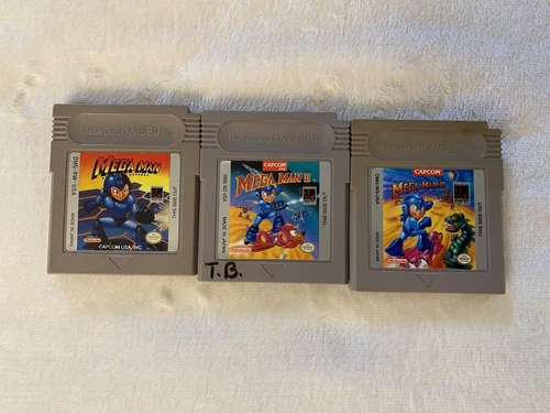 Mega Man I, II, and III 1 2 3 Gameboy Lot