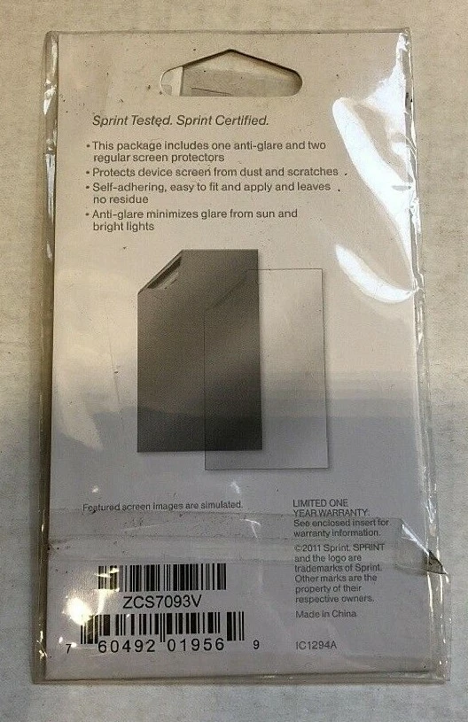 Новый OEM Sprint сенсорный экран протекторы для Samsung Epic 4G - Изображение 2 из 2