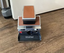 Vintage Polaroid SX-70 Original Land Camera Chrome Tan Free Ship