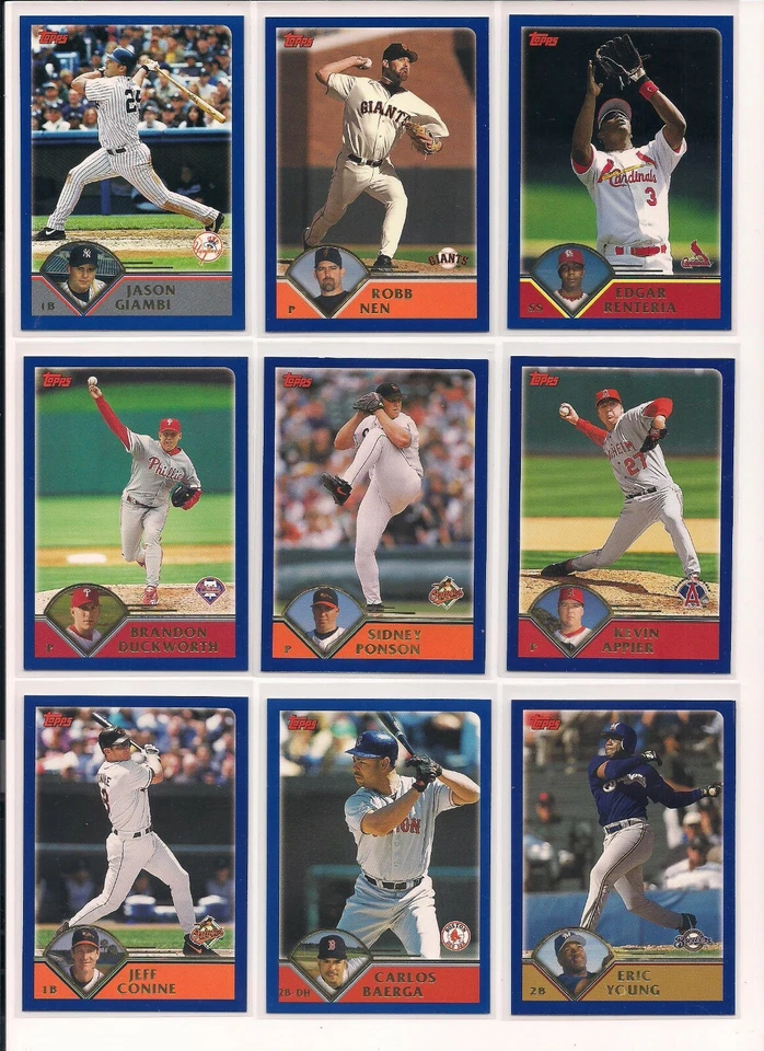 2003 Topps Baseball Trading Cards Series 1 / Choose From List #s 1 - 199 / mb47 - Image 2 of 4