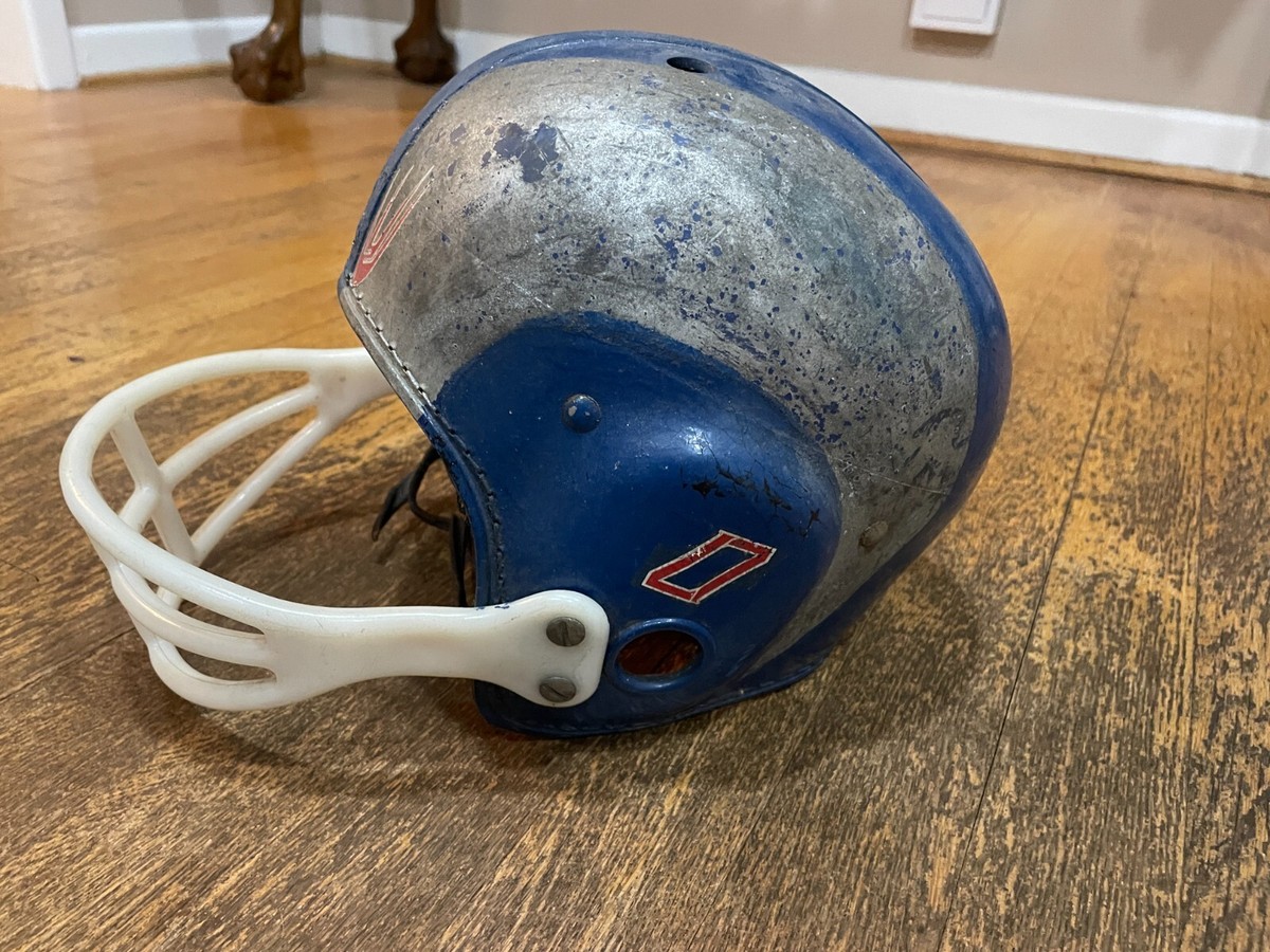 Vintage Youth Football Helmet 3175 M Blue 1950's 1960's Sports