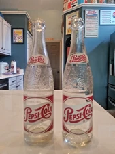 2  Pepsi-Cola 12 oz ACL Bottles New York Different Bottle Makers