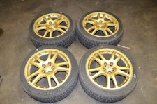 Jdm Subaru Wrx Sti Gdb Gold Enkei 5x100 Wheels Brembo Clearance 17x7.5 53 V7 V8