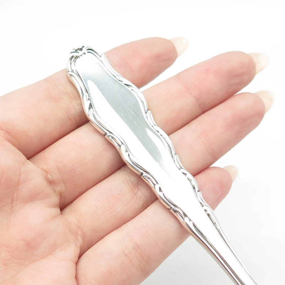 Tenedor de servicio provincial inglés REED & BARTON de plata de ley 925 vintage 1965 Foto 2 de 4