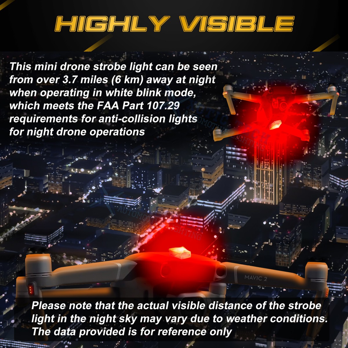 Led Mavic Pro Night Flight Settings Night Mode Dji Mavic Pro Night