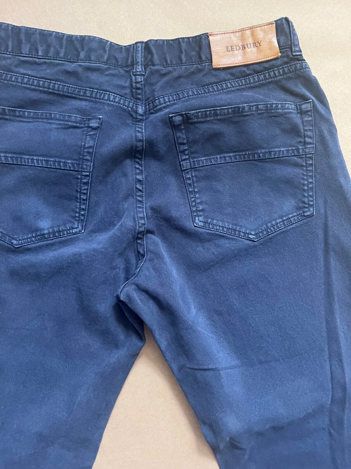 Ledbury Franklin 5 Pocket Canvas Navy Pants Jeans Men’s Size 31 | eBay
