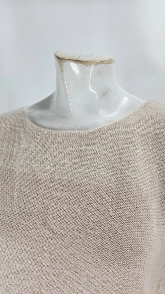 Vince Women's Sweater Medium Vintage Peach Cashmere Knit Striped - Image 3 of 4