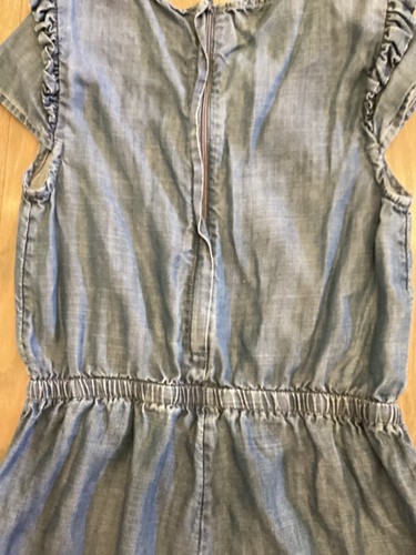 Girls Chambray Jumpsuit Vineyard Vines Denim Looking ~ Indigo Blue ~ Size 10 - Picture 3 of 7
