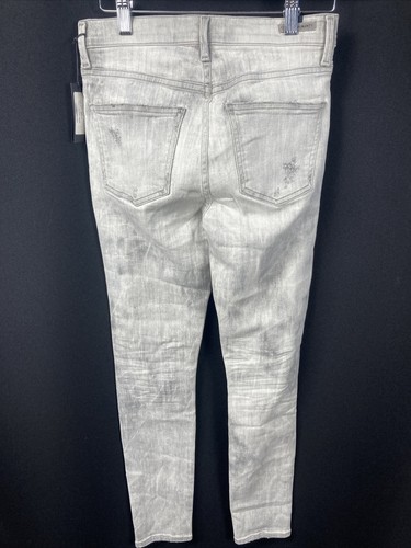New Citizens of Humanity Rocket High Rise Crop Skinny Jeans in Fire Grey 27 - Picture 3 of 7