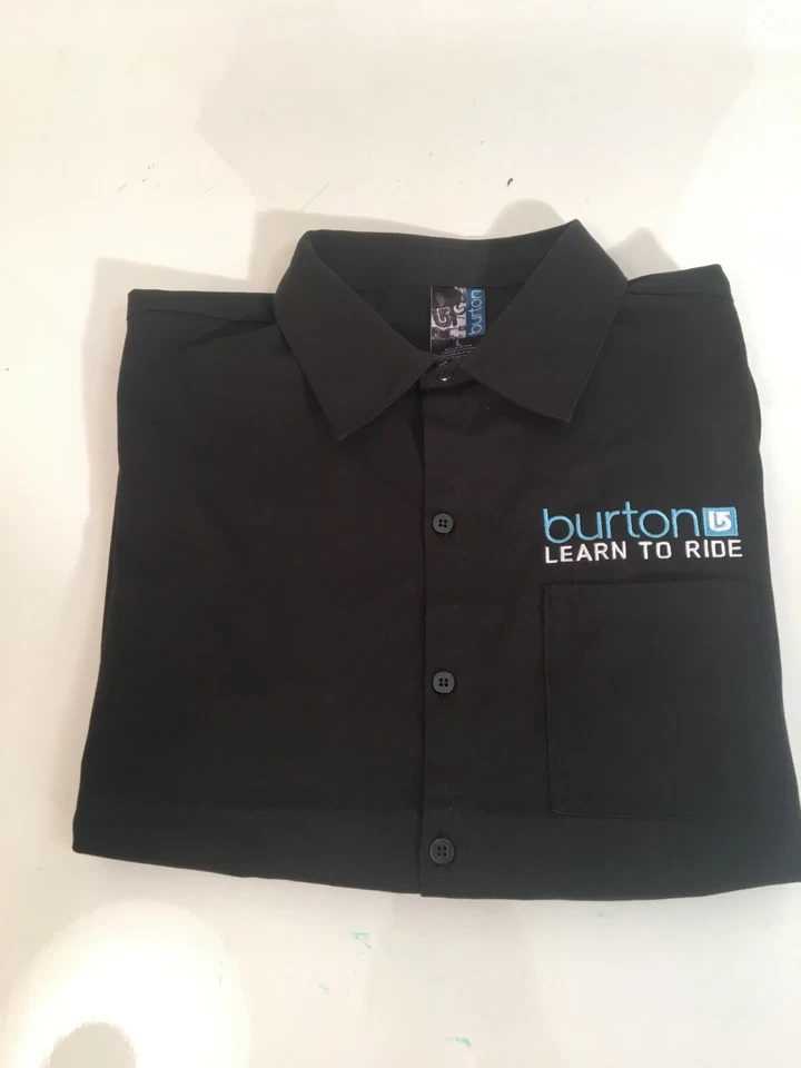Новый BURTON молодежи вышитый - научиться ездить рубашка L - Изображение 3 из 4