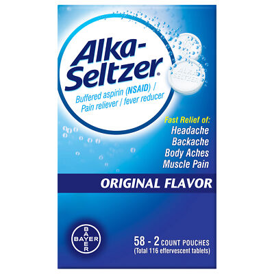 Original, 2 Effervescent Tablets, 58 Pouches