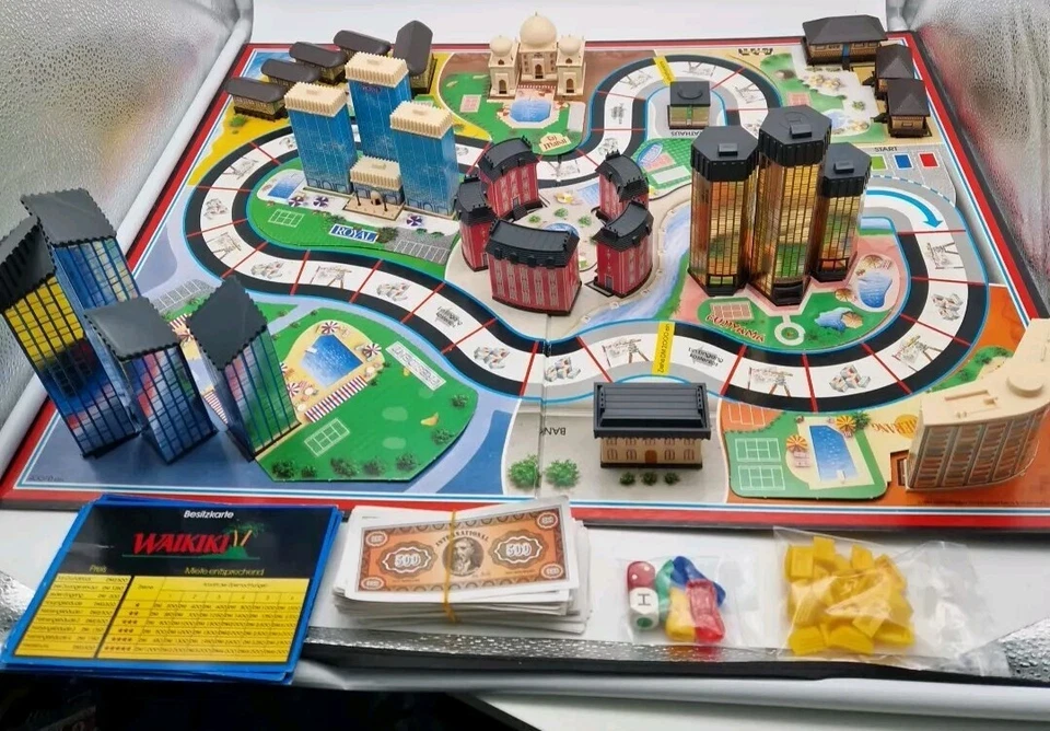 ⚡HOTEL MB Spiele Brettspiel Große schwarze Ausgabe 1986 vollständig + Laternen ⚡ - Bild 2 von 4