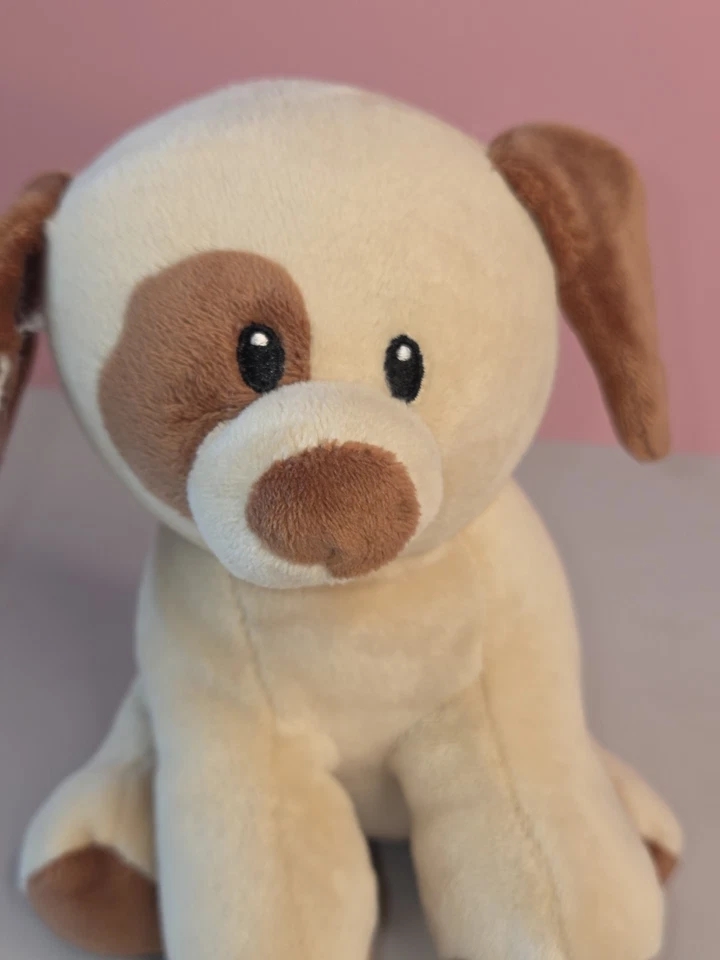 Baby Ty Velour Bumpkin Dog Plush Toy Soft Tan & Brown 6” 2017 Sewn Eyes - Image 2 of 4