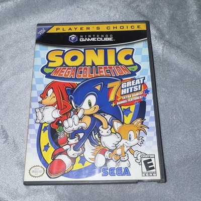 SEGA Sonic Mega Collection (Nintendo GameCube, 2002) complete w/manual tested!