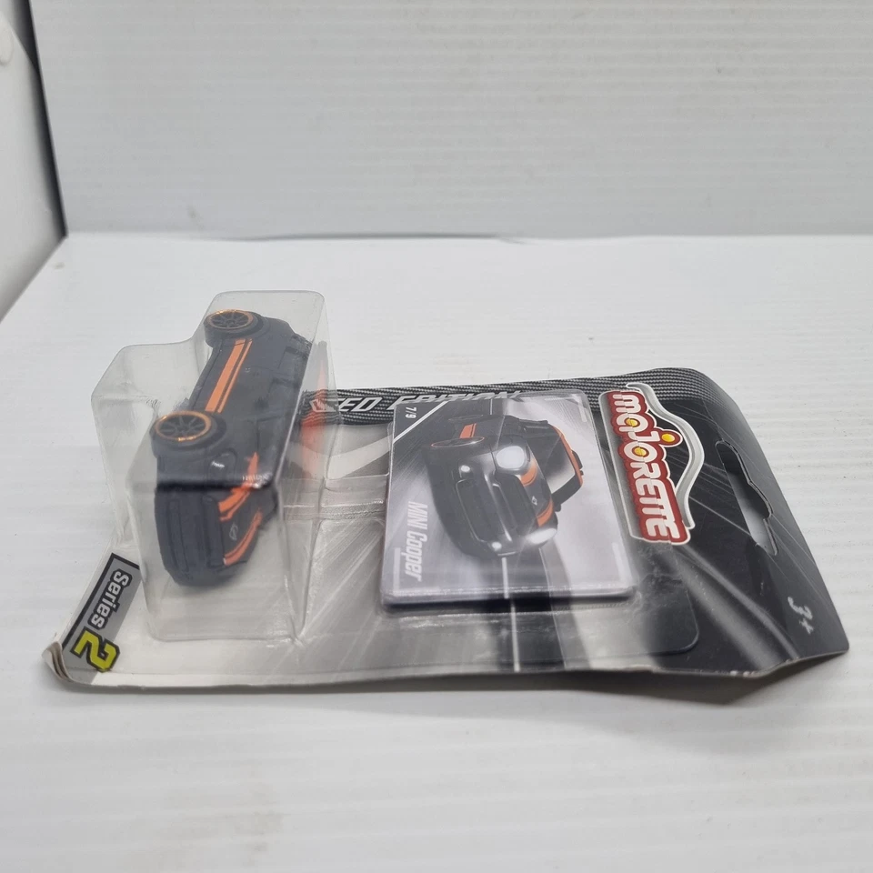Majorette Limited Edition Die-cast Series 2 Mini Cooper Car Black/orange New NIP - Image 4 of 4