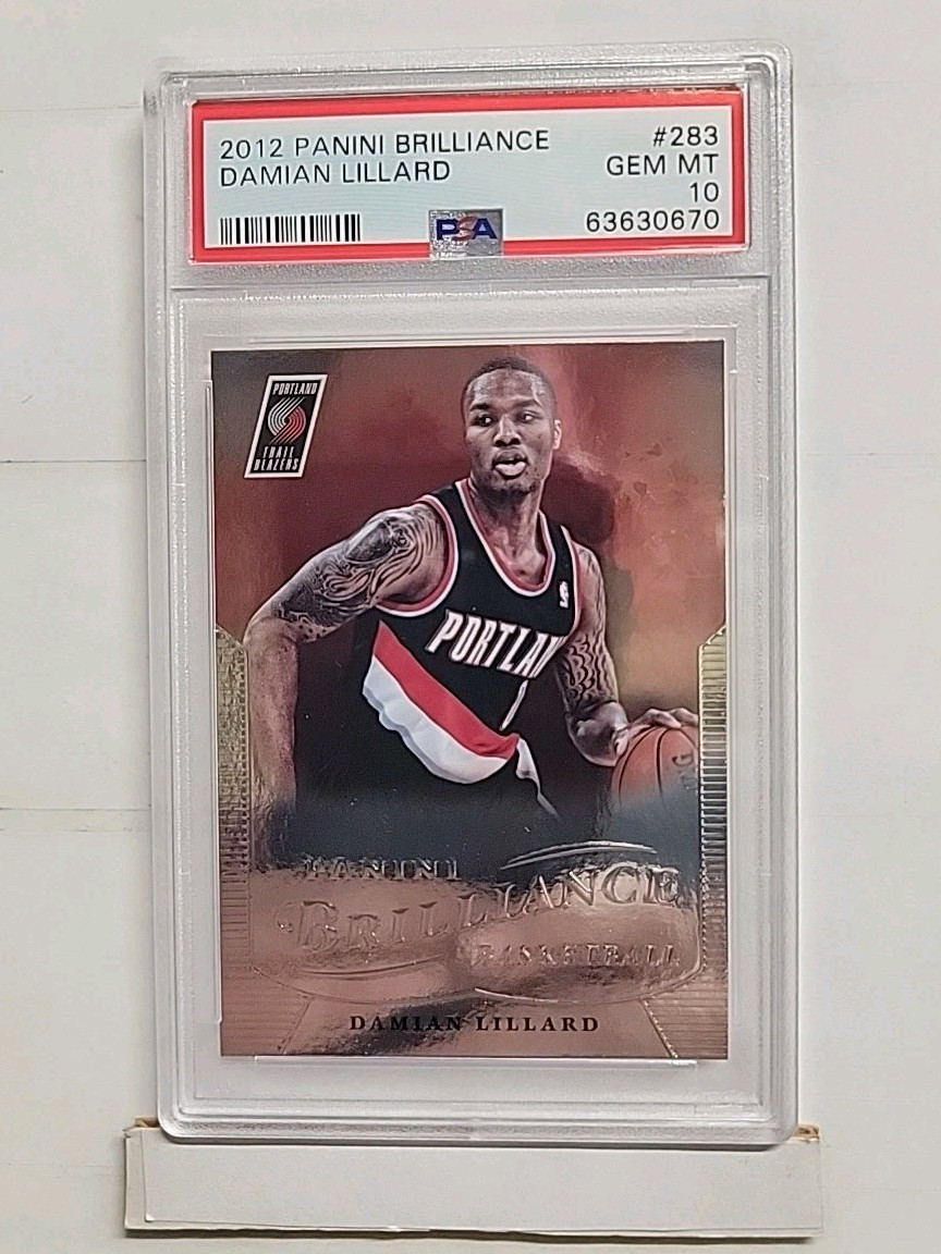 2012 Brilliance Damian Lillard RC #283 Rookie PSA 10 GEM MT Trail Blazers G1