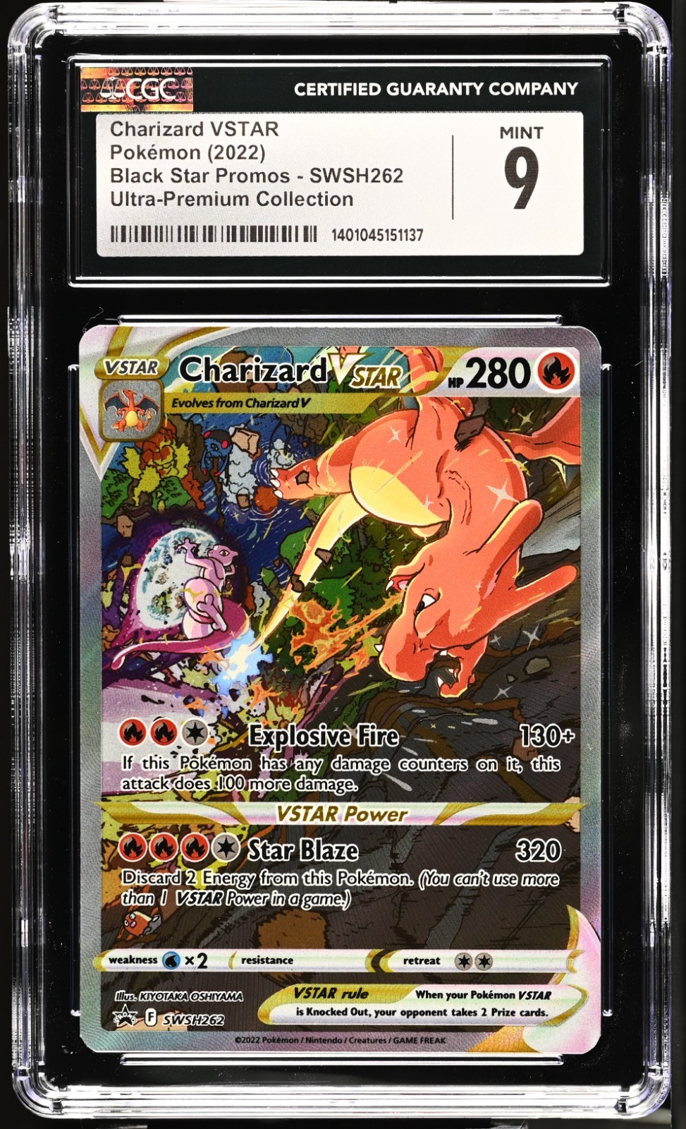 CGC 9 - Charizard VSTAR - SWSH262 - Ultra Premium Collection -  Pokemon Card