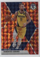 2019-20 Panini Mosaic Reactive Orange Prizm Domantas Sabonis #155 13j6