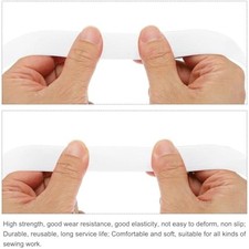 MECCANIXITY Elastic Bands for Sewing 1" 50 Yards White Knit Elastic Sp