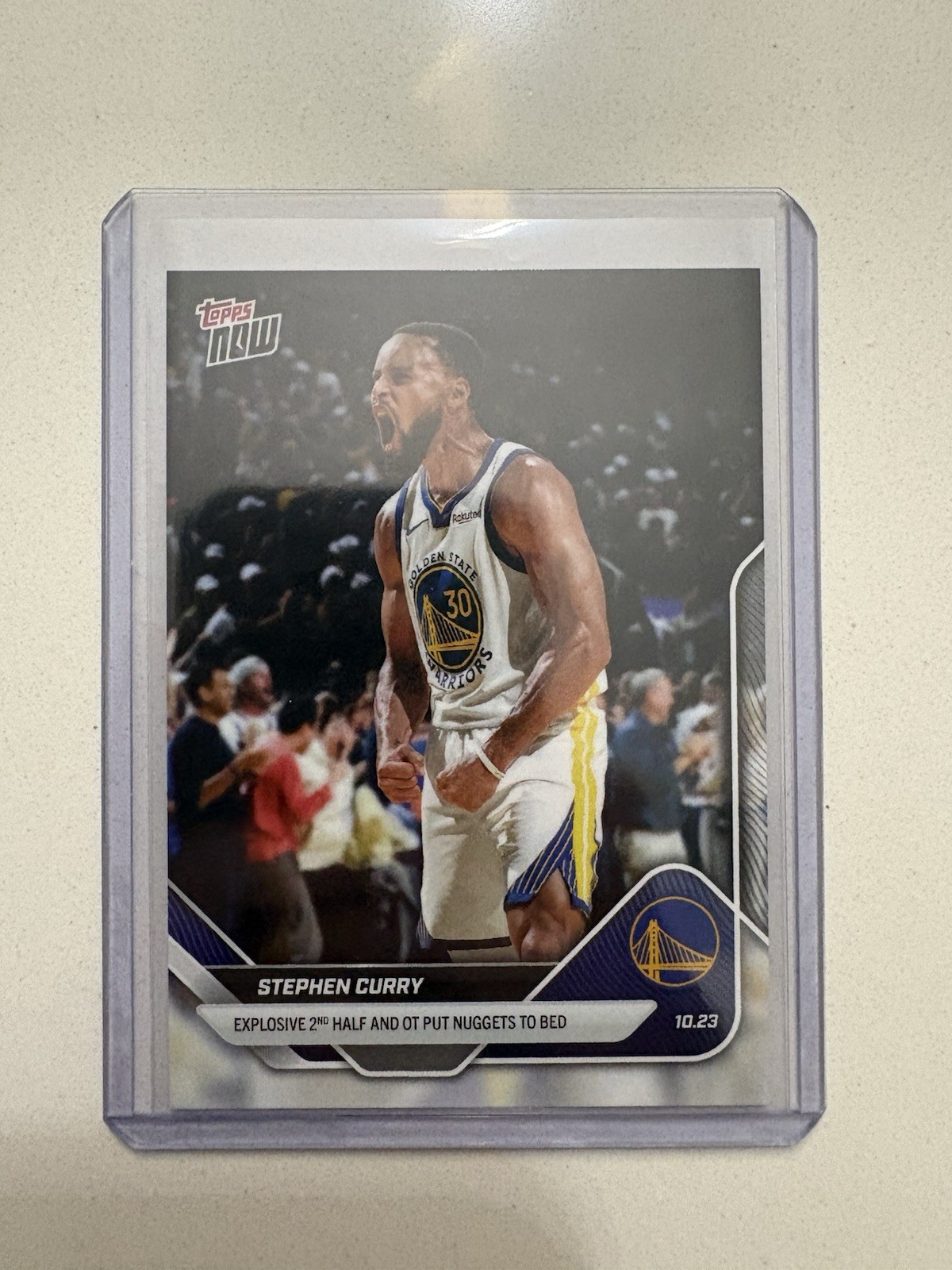 Stephen Curry Explosive 2025-26 NBA Topps NOW #22