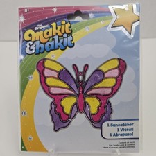 Makit  Bakit LARGE BUTTERFLY  Stained Glass  Suncatcher Kit Craft 47650TB