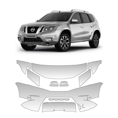 Vinilo PPF Parte Frontal Nissan Terrano 2014