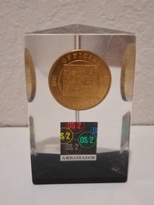 Vintage IBM OS/2 Ambassador Promotional Coin Paperweight 1992 4"