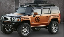 1 Pair Black Car SUV Vinyl Graphic Car Body Speed pentagram DIY Decals Stickers