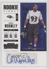 2017 Panini Contenders Rookie Ticket Chris Wormley #185 Auto 2v6