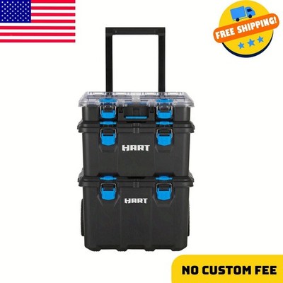 Stack System, Mobile Tool Storage and Organization, Black & Blue