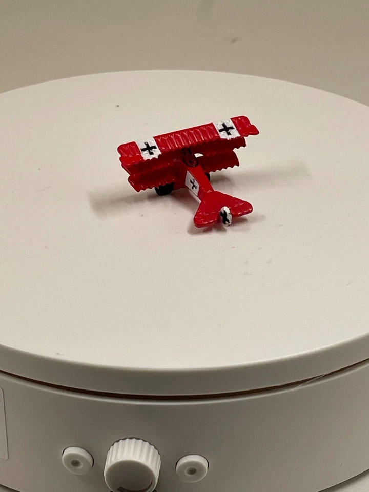 De colección Micro Máquinas Militar Fokker Dr.1 Avión Juguete Rojo Blanco Negro Cruz Foto 4 de 4