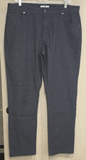 Johnnie-O Men's 5 Pocket Pants 36x29 Black Flat Front Cotton Blend