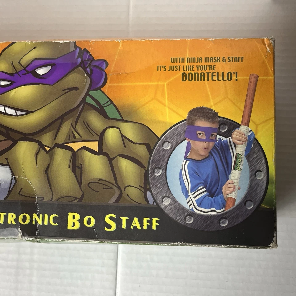 NUEVO De colección TMNT DONATELLO’s Electronic BO STAFF 2002 Playmates Ninja Turtles Foto 3 de 4