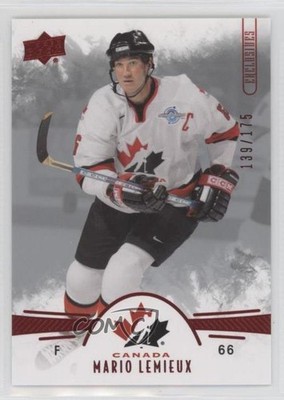 2016 Team Canada Juniors Men's UD Exclusives 139/175 Mario Lemieux #99 HOF 3y4