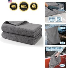 Car Drying Towels Microfiber 2 Pack Ultra Absorbent Scratch Free Drying Cloths