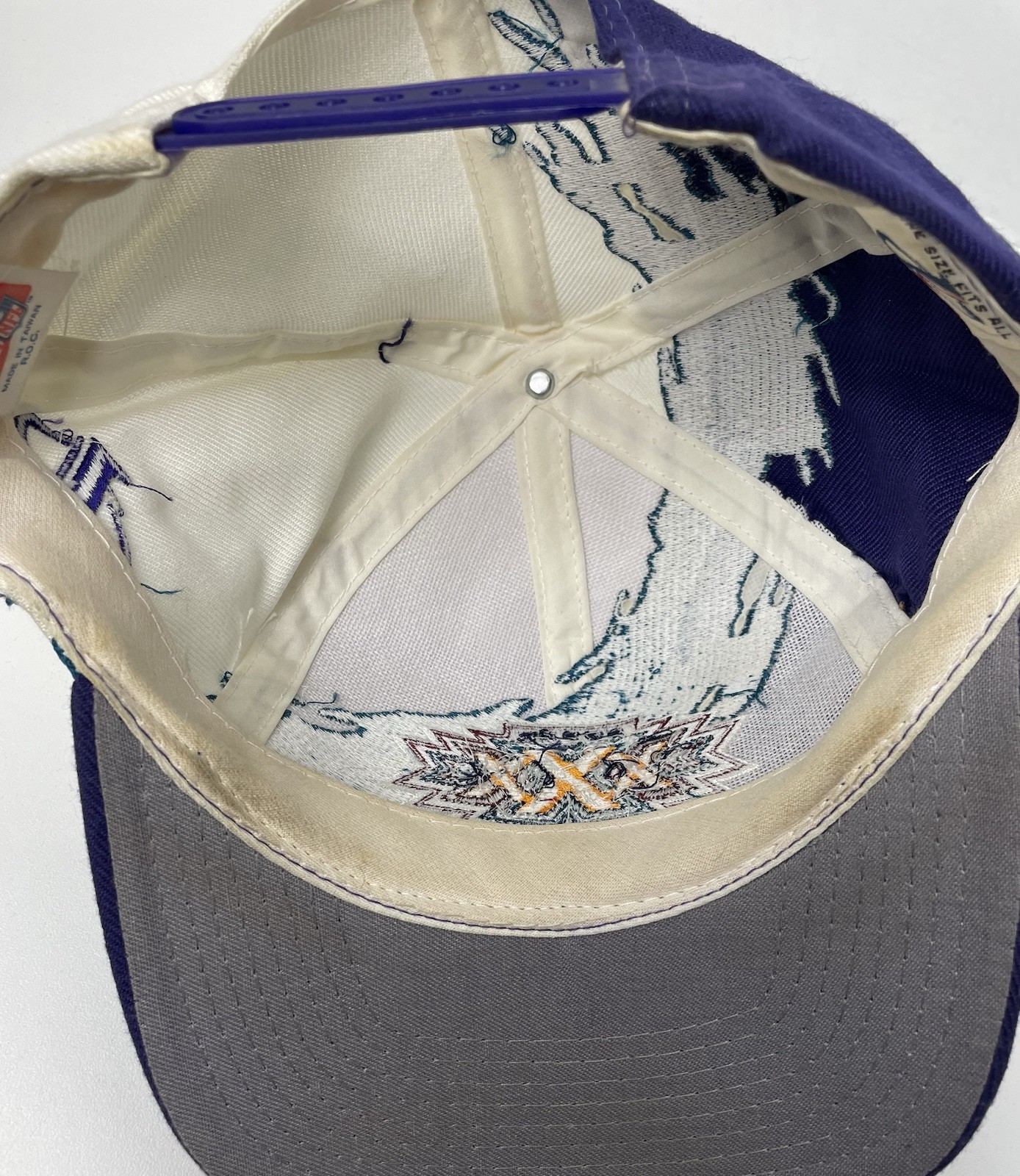 Vintage Logo Athletic Logo 7 Paint Splash Super Bowl XXX Snapback Hat RARE