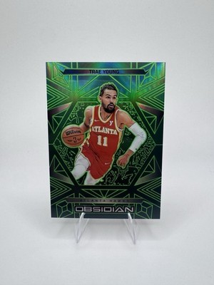 2024-25 Obsidian Green Etch SSP Trae Young 19/25 Atlanta Hawks #73